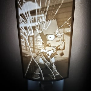 Bart Slingshot Custom Made 3D Lithophane Night-Light