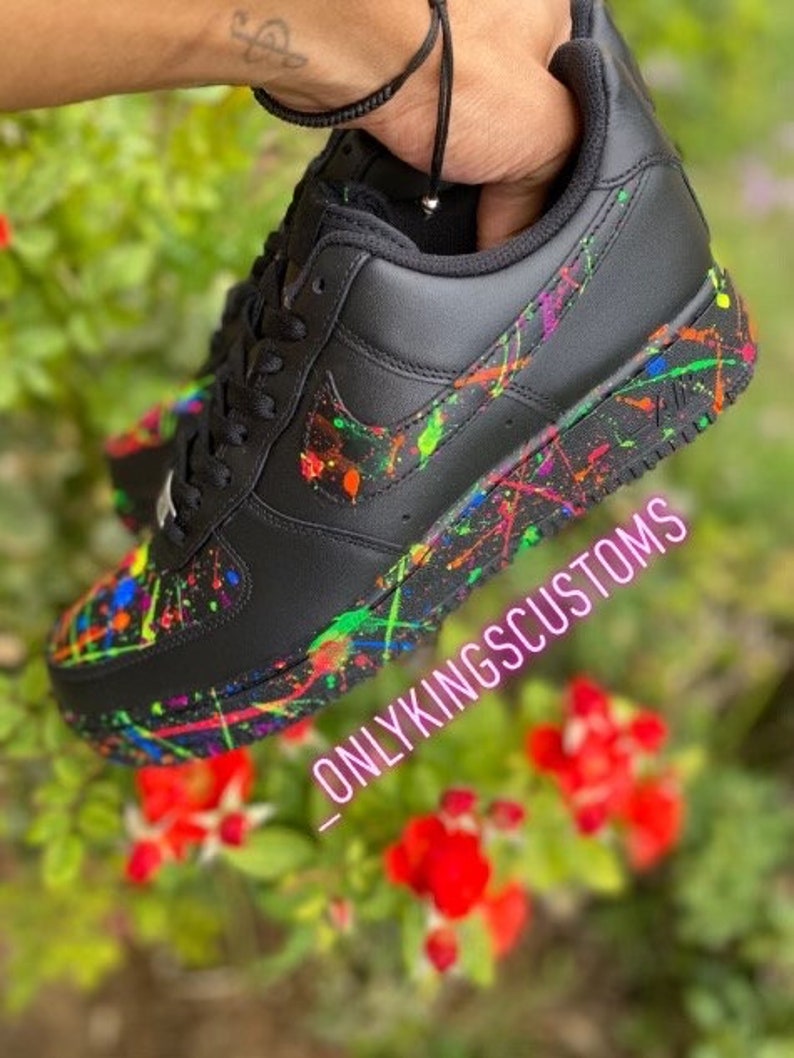 Custom Toddler/kids/men/ Women Custom Neon Slatter Airforce 1 Shoes - Etsy