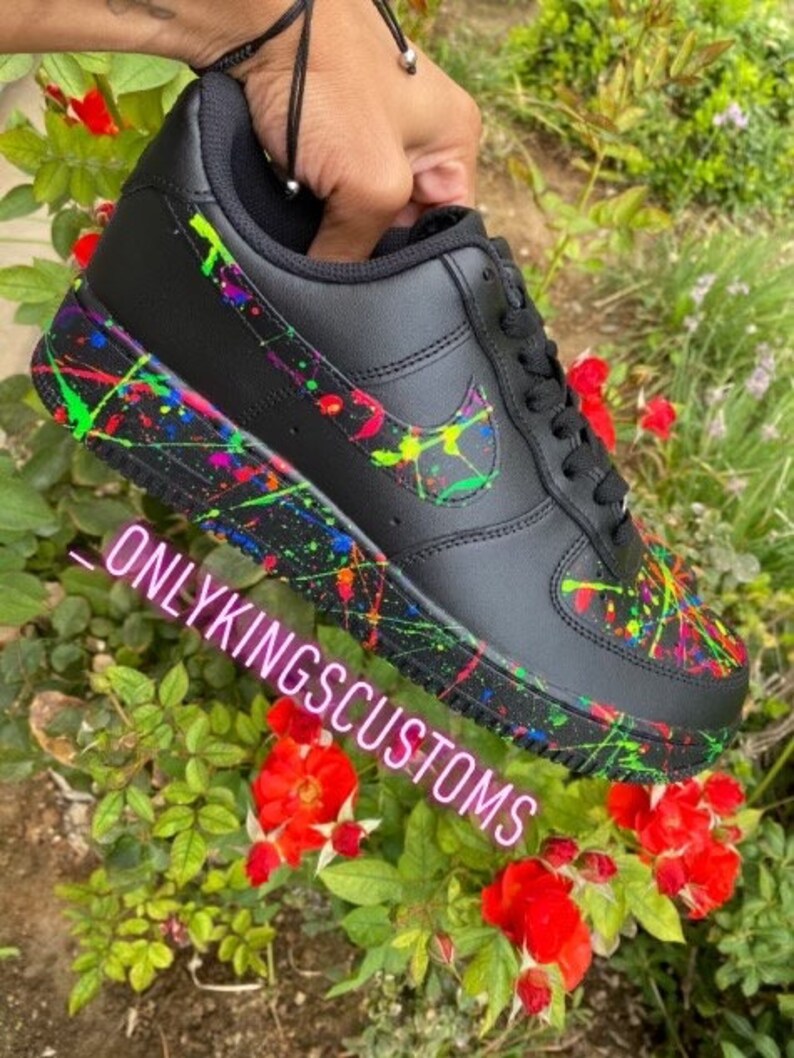 Custom Toddler/kids/men/ Women Custom Neon Slatter Airforce 1 Shoes - Etsy