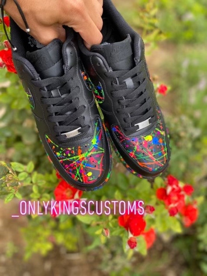 Custom Toddler/kids/men/ Women Custom Neon Slatter Airforce 1 Shoes - Etsy