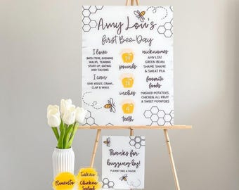 Birthday Sign Hand Painted and Lettered,  Milestone Birthday Sign, Birthday Table Sign, Birthday Sign Bundle/Package