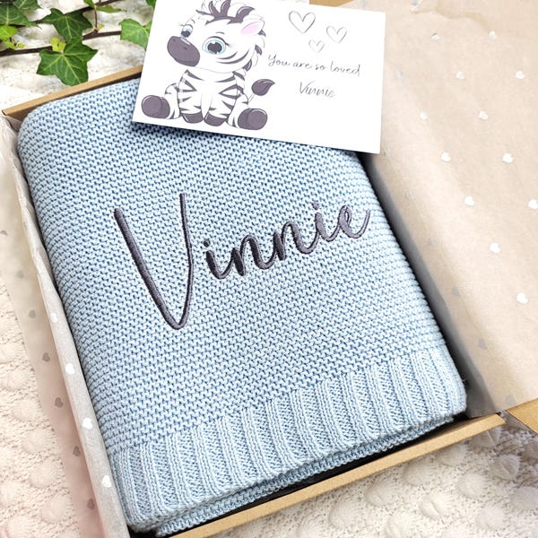 Personalised blanket Baby Custom blanket Name, Baby Gift CARD INCLUDED