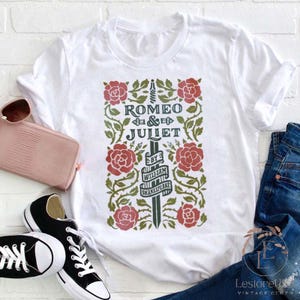 Camiseta de Romeo y Julieta para profesores, camiseta de Montesco, sudadera de libros, camiseta de amantes de los libros, sudadera de novela, regalo de Shakespeare