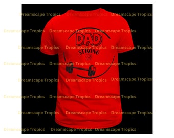 DAD STRONG Barbell lifting dad strength dad strong  SVG, Png, Eps, Dxf, Pdf, Digital Cut File, Cricut Maker, Silhouette Cameo 4