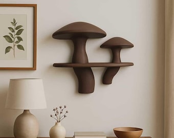 Mushroom Wall Shelf – Unique Woodland Home Décor