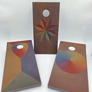 Table top mini cornhole set