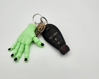 Glühen im dunklen Zombie Hand Schlüsselanhänger