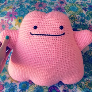 CROCHET PATTERN--Amigurumi Ditto (Pokemon) Plush