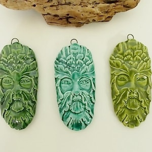 Handmade Ceramic Tree Man Pendant
