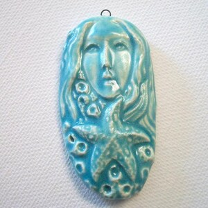 Ceramic Starfish Goddess Pendant