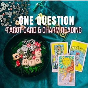 STESSO GIORNO, Lettura dettagliata dei Tarocchi con 1 domanda, Lettura divinatoria con 3 carte e amuleti, Lettura generale, Amore, Carriera, Finanze