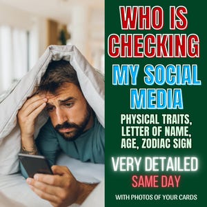 SAME DAY, Wer überprüft meine sozialen Medien, überprüfen sie meine sozialen Medien, Wer beobachtet Sie online und warum, Psychic Reading?