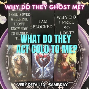 Why Did They Ghost Me? Same Day Tarot Reading, Why are they Acting Cold, Their True Feelings and Next Move, Urgent Psychic Guidance