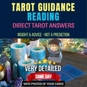 Tarot Guidance Reading - Spirit Guide Messages - Spiritual Advice (Not a Prediction) Same Day