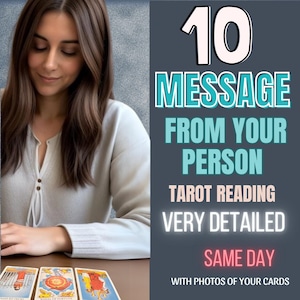 MISMO DIA, 10 Mensajes Canalizados de tu Persona, Amor Pasado o Amor Futuro. 10 Mensajes De tu Persona, Mensaje De Amor, Lectura De Tarot