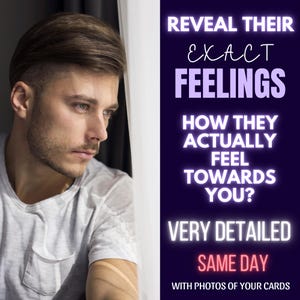 SAME DAY, Exact Thoughts Reading, Exact Feelings, What is He Thinking, Love Tarot Reading, Telepathy Reading, Clairvoyant Reading