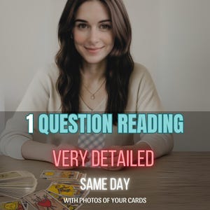 SAME DAY, Detailliertes Fragenlesen, 1 Fragenlesung, 1 Fragelesung, Liebe, Karriere, 8-Karten Legung, Tarot Legung, 98% Akku.
