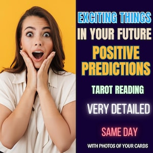 Lectura psíquica el mismo día. Qué cosas emocionantes te esperan en el futuro. Predicciones positivas.
