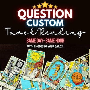 Leitura de Tarot com uma única pergunta, respostas precisas sobre amor, carreira e vida, entrega no mesmo dia ou em uma hora, insights psíquicos, 8 cartas.