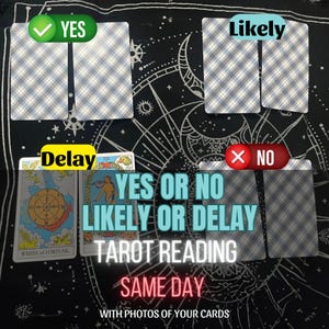 SAME DAY, Ja Nein Legung, Tarot Ja Nein, Eine Frage, 1 Ja oder Nein Legung, Ja oder Nein Frage, Tarot Legung