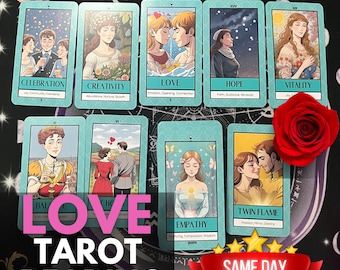 In Depth Love Tarot Reading for Singles or Couples, Love & Relationship Tarot Reading, Love Psychic Reading Same Day with my Tarot Deck