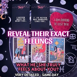 Reveal Their Exact Feelings, What They Truly Feel For You, Accurate Love Tarot, Detailed Psychic Insight, Same Day Prediction