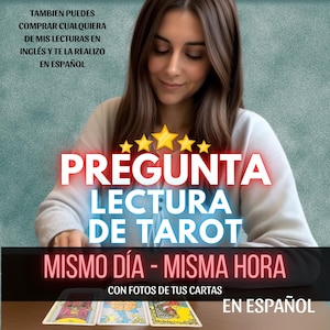 Pregunta de Tarot en ESPAÑOL, Respuesta Rápida Misma Hora, mismo día, Lectura Personalizada Muy Detallada, Fotos de Tus Cartas, Tarotista