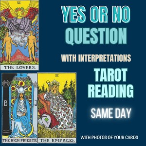 DEZELFDE DAG, ja of nee vragen op dezelfde dag, ja of nee lezen, ja of nee tarot, tarot lezen, vragen lezen, 3 kaarten, zeer nauwkeurig