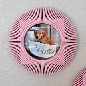 Magnetic Snap Picture Frame with Storage | Set of 2 | 4x4 Photo Display | 3D Printed