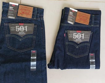 Levi's 501 Original donkerblauwe straight-fit jeans voor heren (W36 L32)
