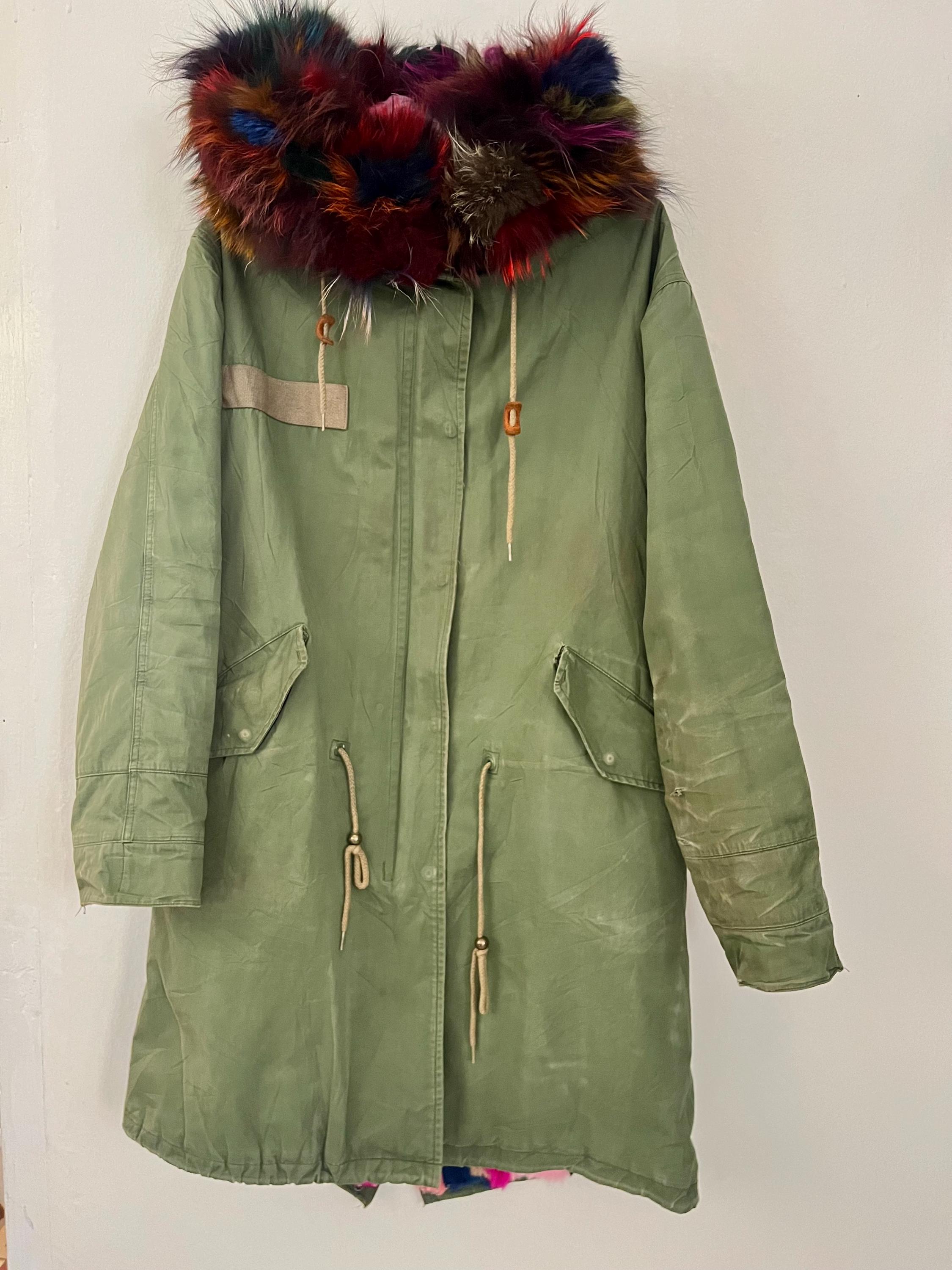 コート JANE AND TASH Fuzzy Trench Coat Jane & Tash Faux Fur Lined Parka - Etsy