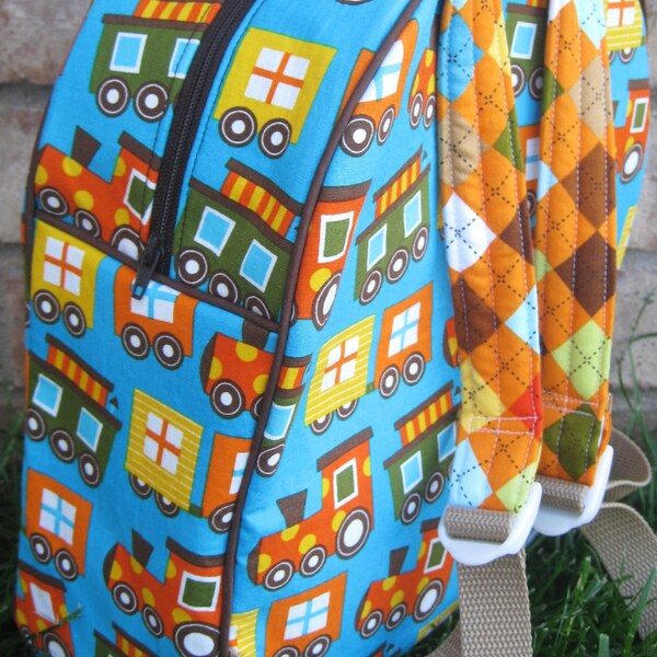 Organic Cotton Train Backpack