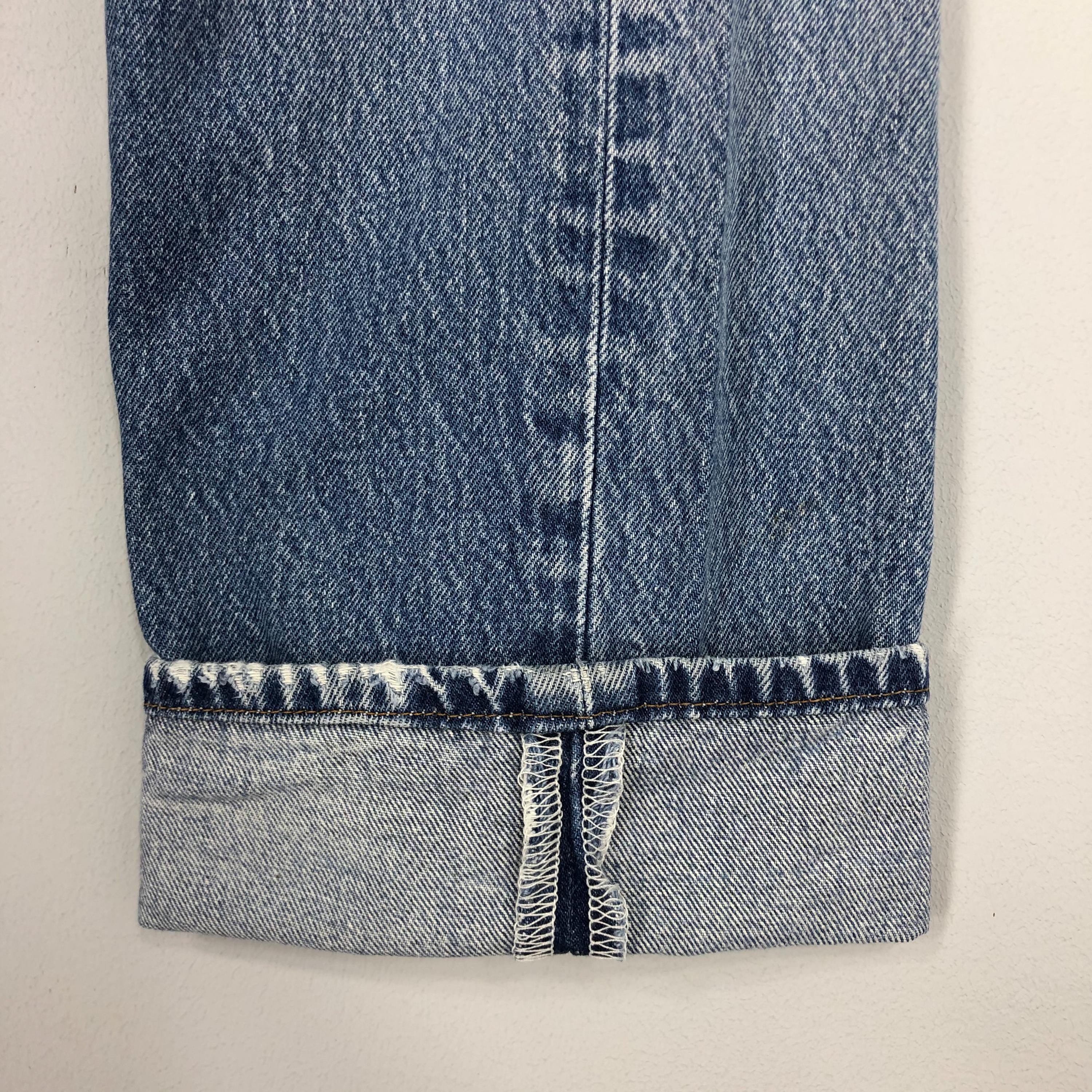 Vintage 80s Levi's 501xx Jeans: Light Blue Stone Wash Denim (34x41