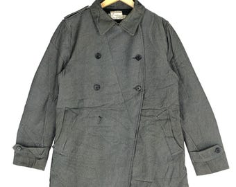 Vintage Katharine Hamnett Wool Blend Double Breasted Coat, Size M