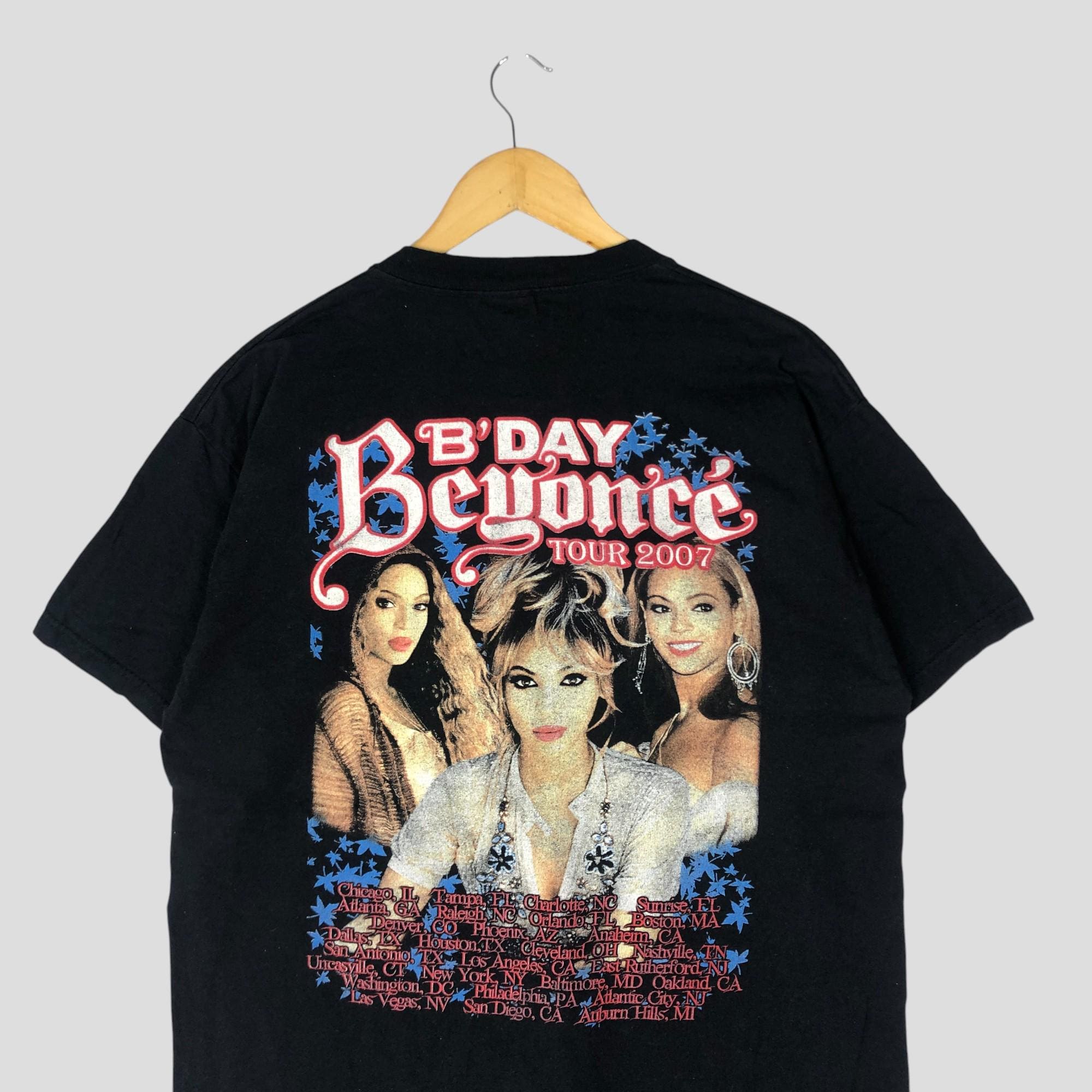 Vintage Y2K Beyoncé B'day Album Promo US Tour Rap Style T-shirt