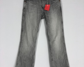 Jeansy Vintage Wrangler 27x37: Czarny denim w kolorze Stone Washed