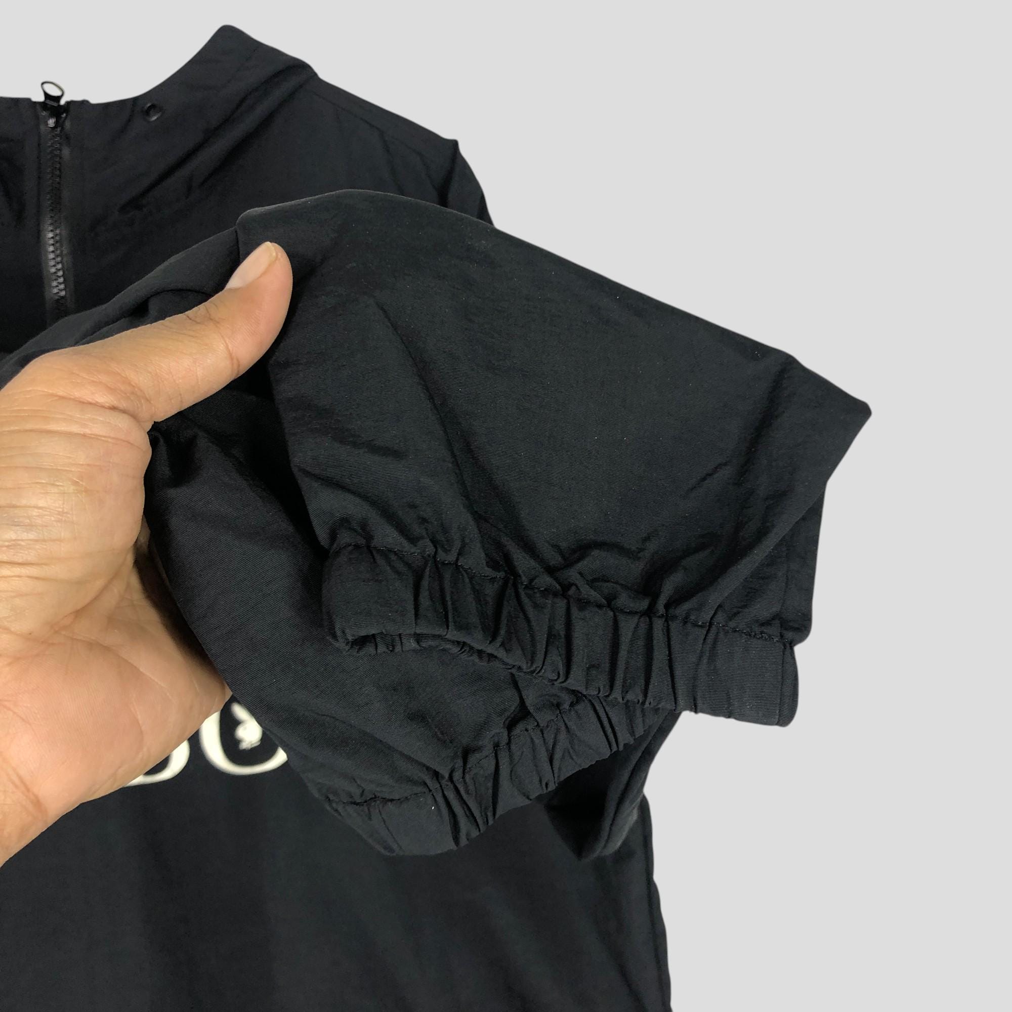 Vintage Playboy Bunny Big Logo Anorak Jacket Black Playboy Hoodie