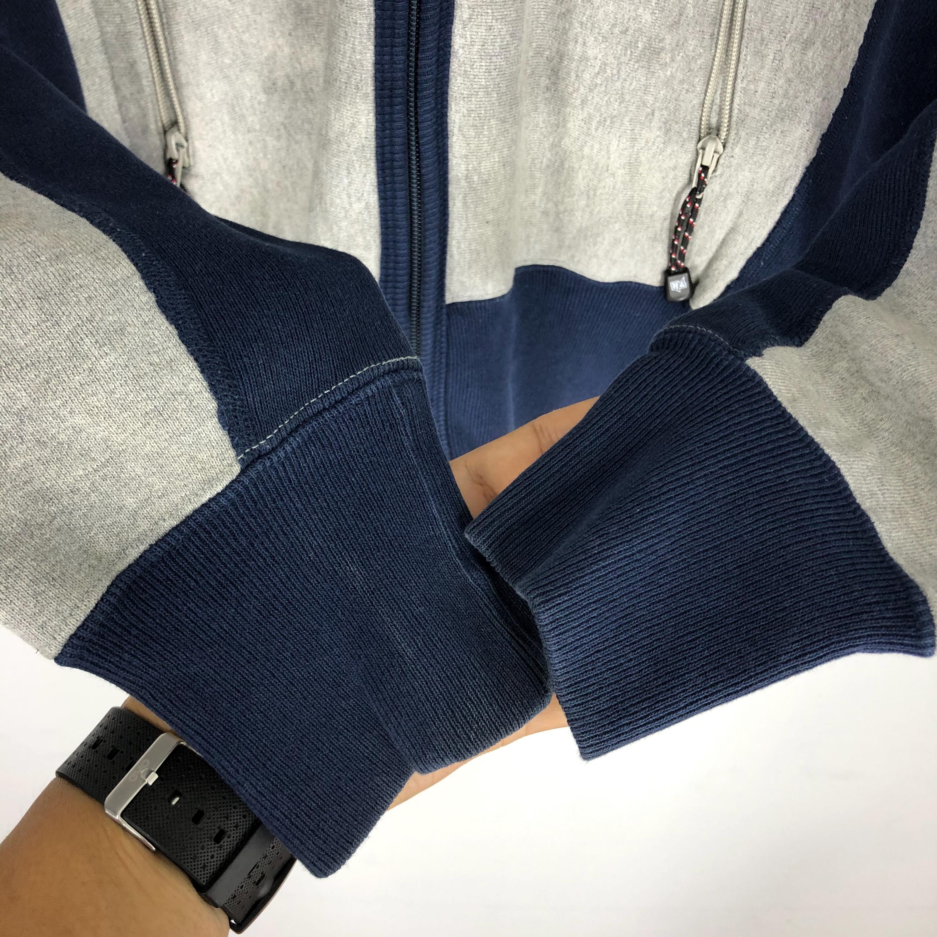 Vintage Hysteric Glamour Zipper Sweater - Gray Cotton Pullover 