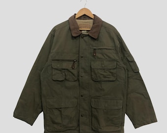 Vintage LL Bean Hunting Chore Canvas Jacket L Size USA Made - Etsy