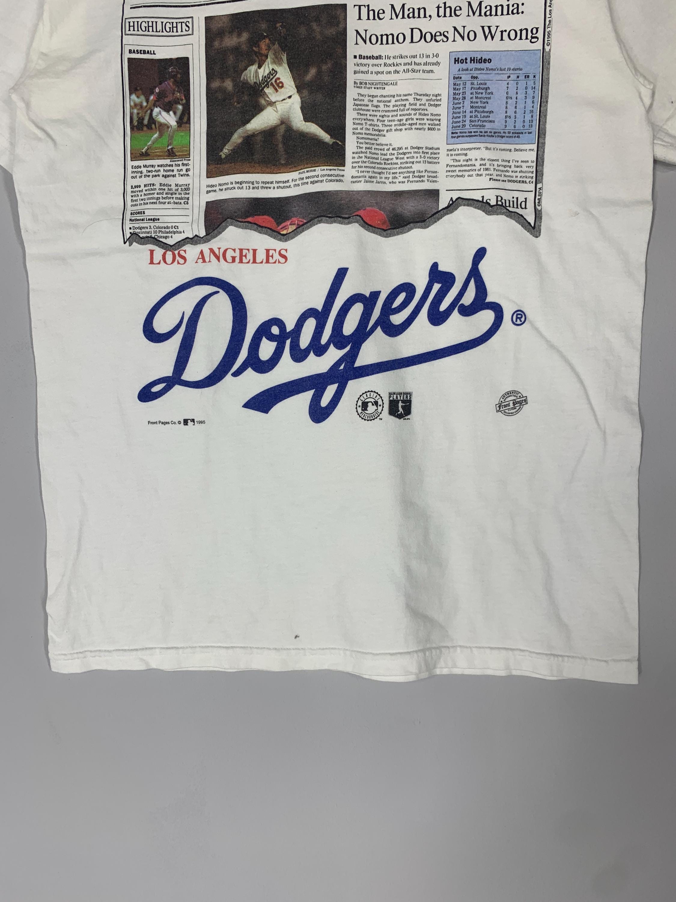 ヴィンテージ90年代ロサンゼルス・ドジャースTシャツ：野茂英雄MLB T