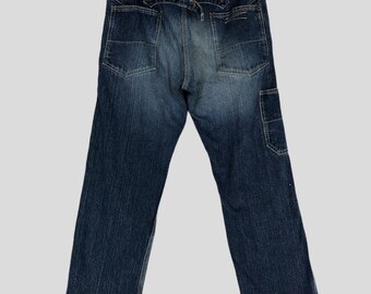 Size 32x40 Vintage Eternal Stoned Washed Blue Jeans Eternal Button Front Low Rise Jeans Eternal Union Made Japanese Straightcut Denim W32