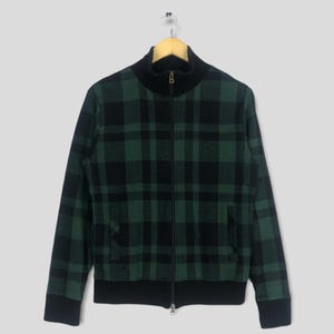 R Newbold Paul Smith London Checked Design Zipper Sweater Medium Paul Smith Wool Light Jacket Jumper Pullover Casual Outfits Fashion Size M