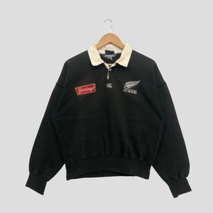 ニュージーランド オールブラックス ハーフジップ トレーナー New