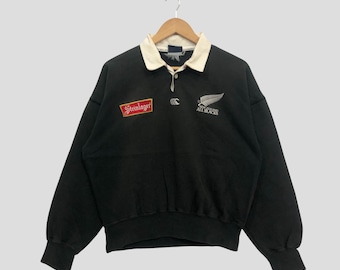 CANTERBURY New Zealand Rugby Shirt Medium Vintage 90's Canterbury