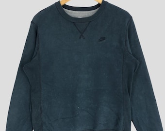 Bluza z nadrukiem Nike Swoosh Small Logo Vintage Y2K, rozmiar M, Nike Athletic, sweter z okrągłym dekoltem, Nike Sportswear, rozmiar M