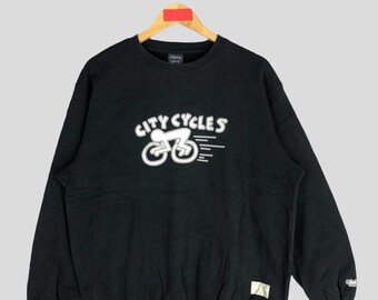 Vintage Keith Haring City Cycles Sweatshirt - Pop Art Jumper Size L
