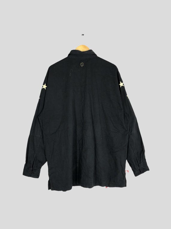 Rare!! Rocawear Spellout Button up Xlarge Black Rocawear