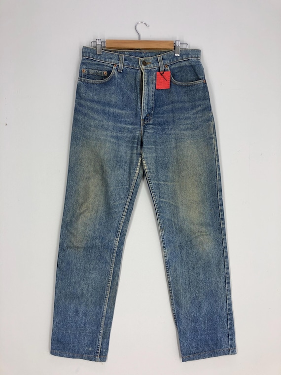 [Levi’s]80s 510 Denim made in USA W33x33 Vintage Levi's 510 Jeans: Stone Washed Blue Denim, Size 32x40 - Etsy