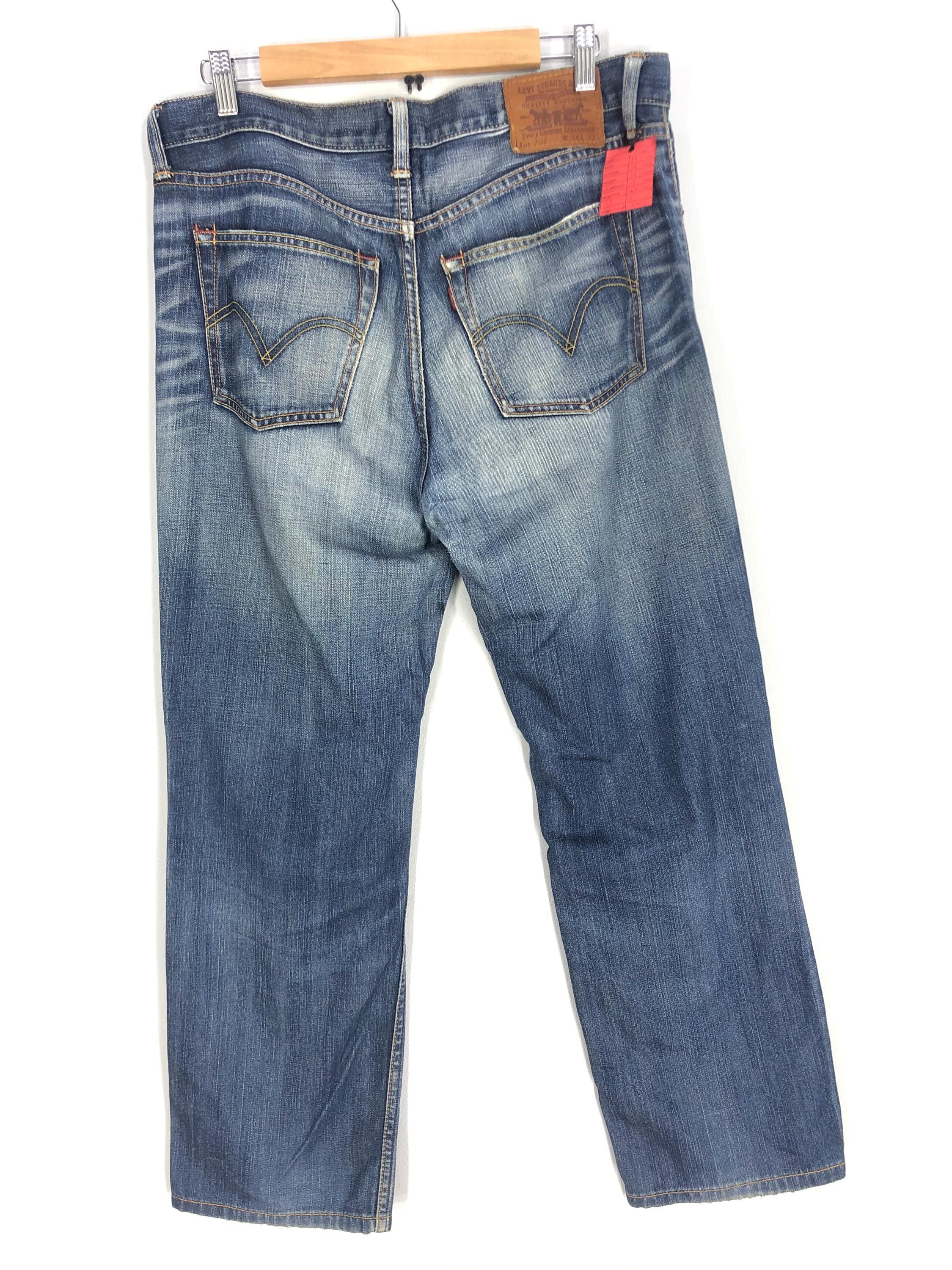 Vintage Levi's 702 Jeans: Ripped Stone Wash Denim (34x39) - Etsy