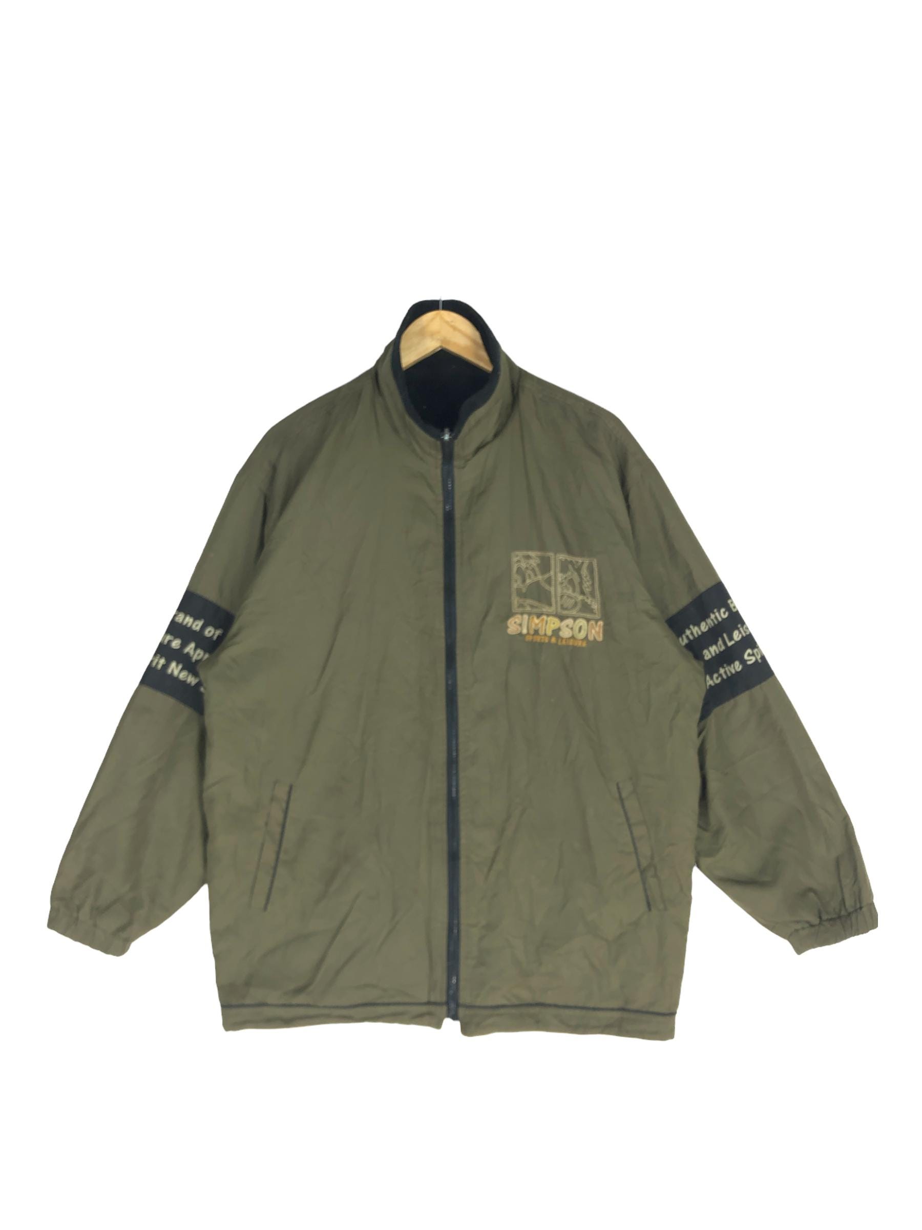 Vintage Simpson Sport Reversible Double Sided Zipper Jacket Vintage Simpson Sport Reversible Double Sided Zipper Jacket